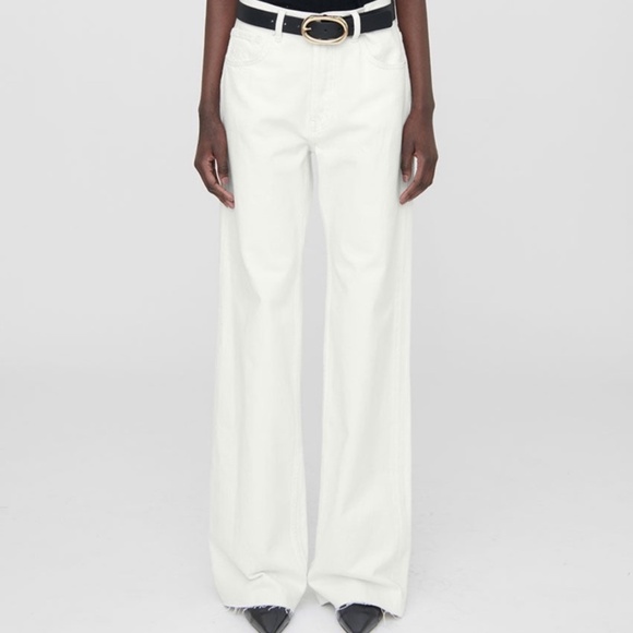 Anine Bing Hugh Jeans ivory/ white jeans sz 28 - Picture 1 of 7
